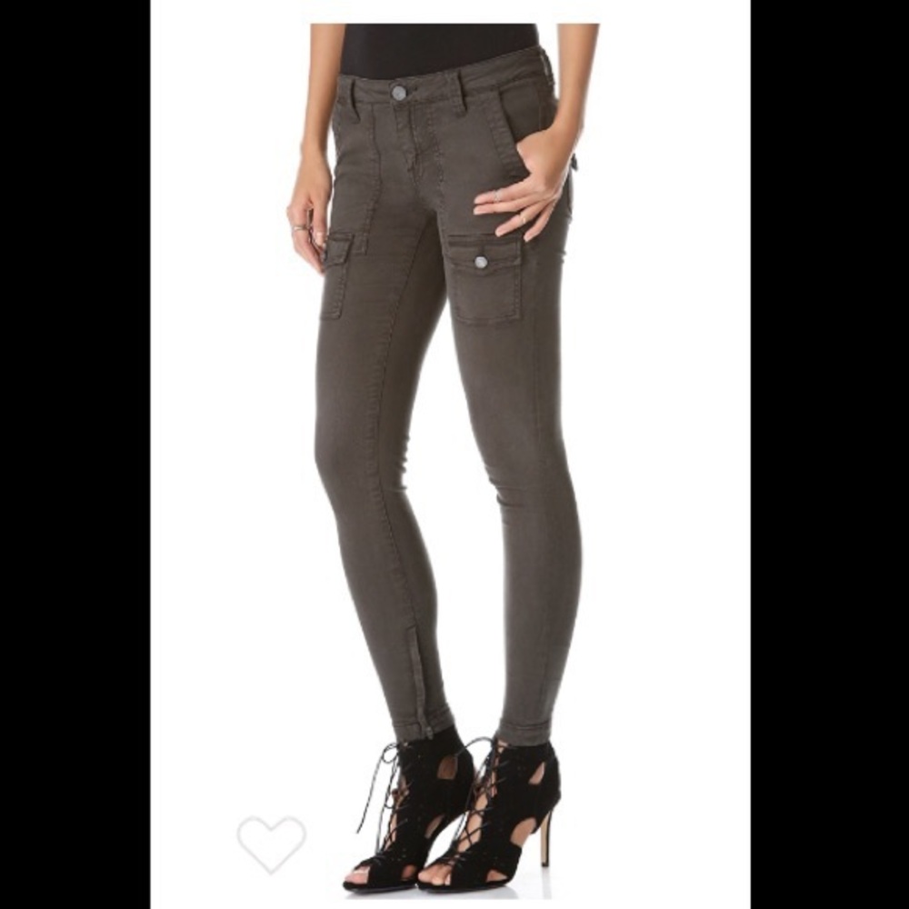 Joie so real skinny utility jeans in dark gray